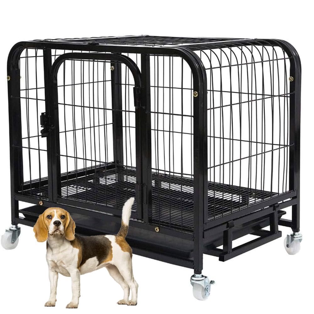 Gaiola Cao Gato Cachorro Pet Canil Pet Shop Transporte Rodinhas Animal de Estimaçao Bandeja Removivel Resistente Seguro