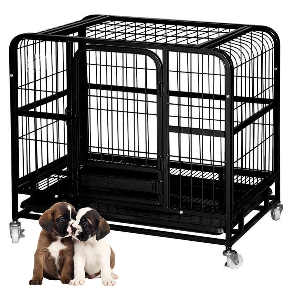 Gaiola Cao Gato Pet Cachorro Animal de Estimaçao Pet Shop Canil Rodinhas Transporte Bandeja Removivel