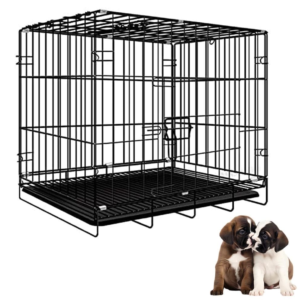 Gaiola Cao Gato Pet Cachorro Canil Filhote Animal de Estimaçao Transporte Pet Shop Bandeja Removivel Ambientes Internos Externos