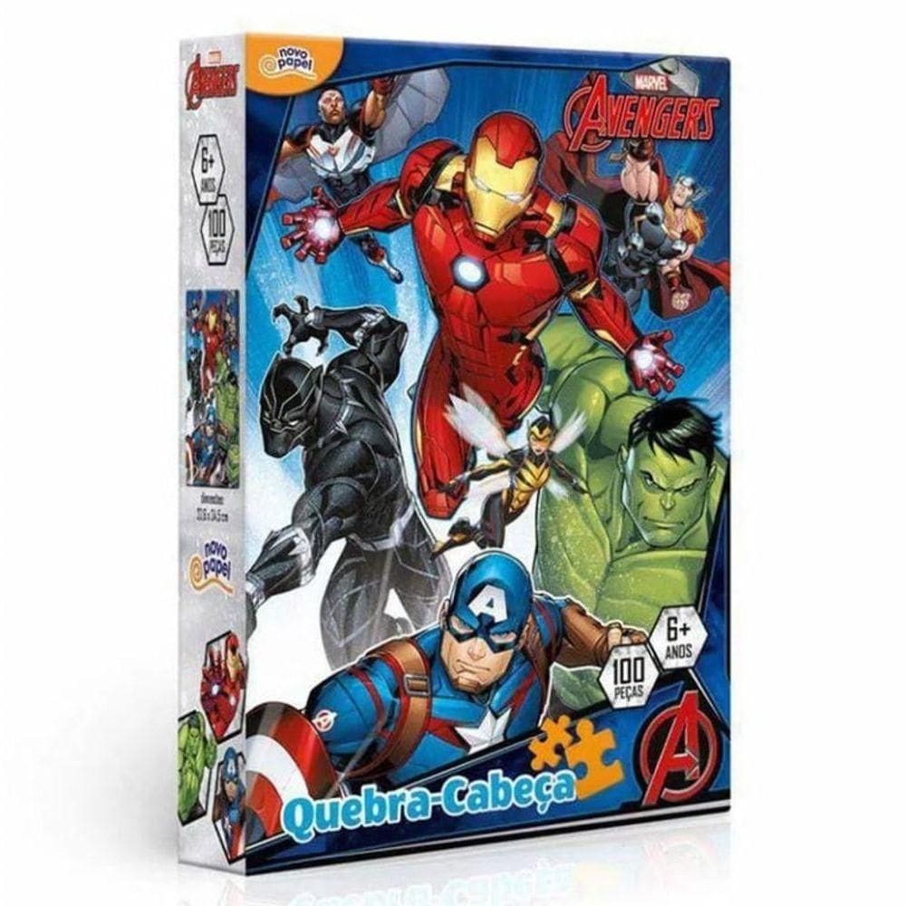 Puzzle 100 Peças Vingadores Marvel - Toyster