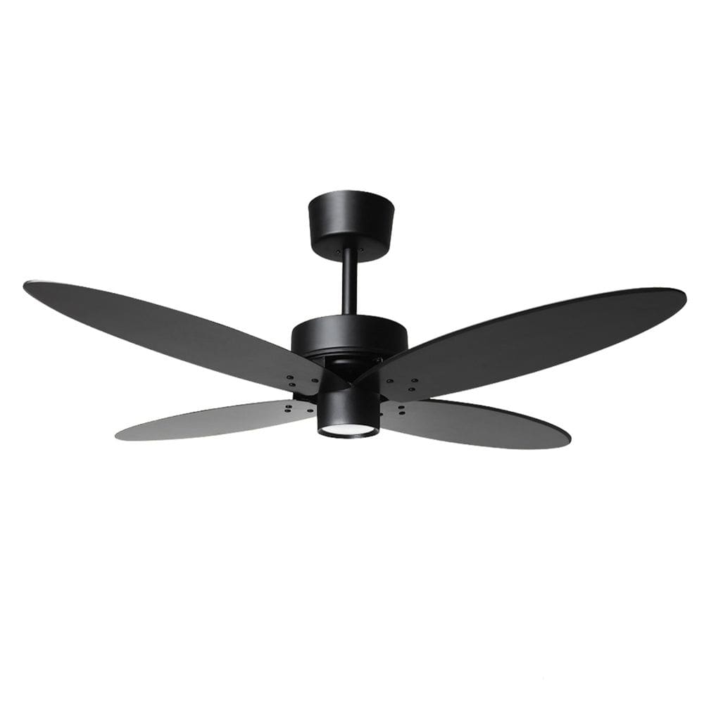 Ventilador de Teto Maiorca Preto Fosco 4 Pás Led 16W 3000K 127V Tron
