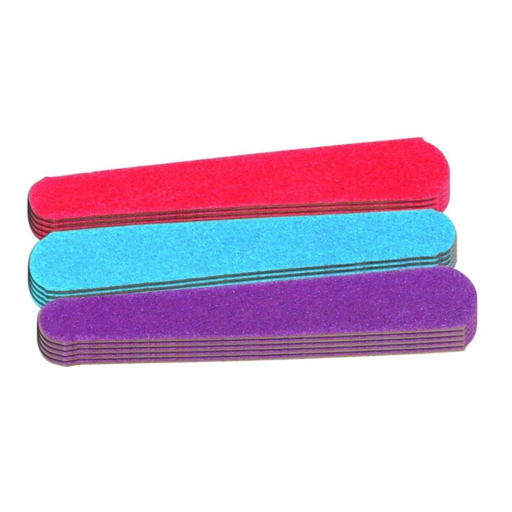 Kit Mini Lixa De Unha Colorida 8Cm Manicure Pedicure 20 Und