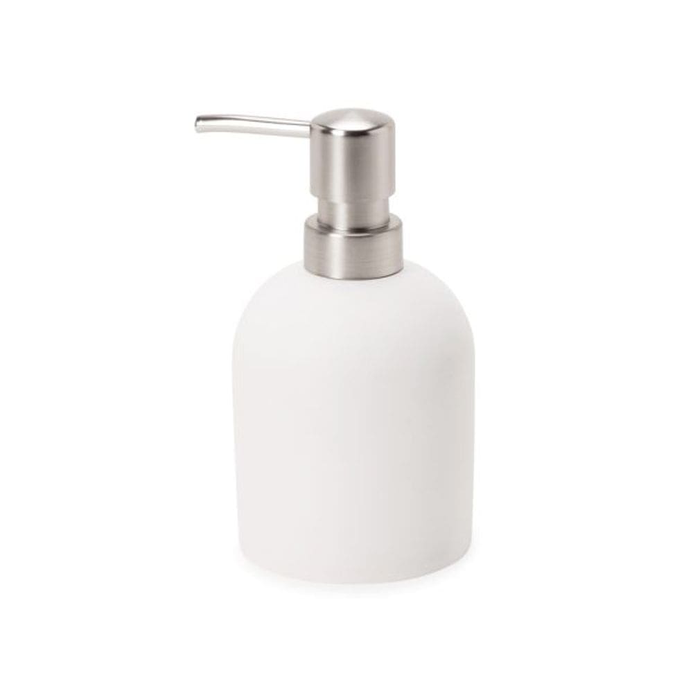 Porta Sabonete Liquido em Cimento Branco 15cm 15725 Mart