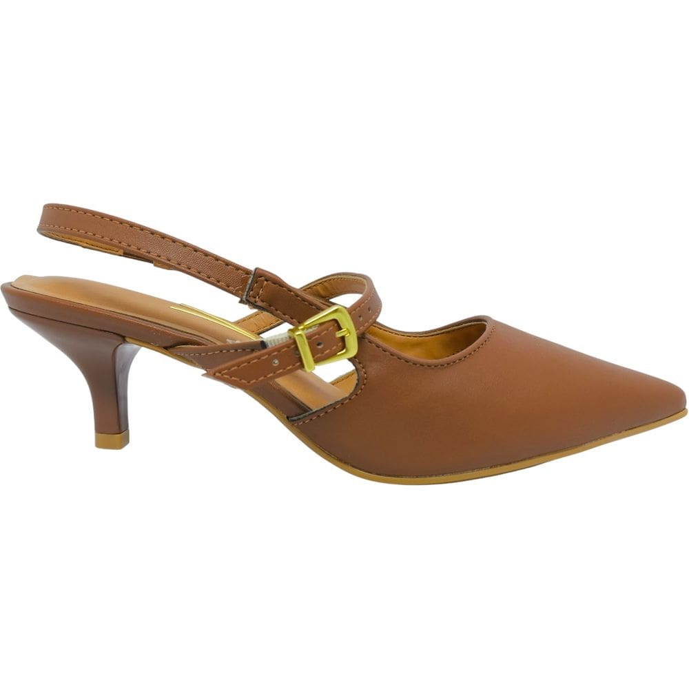 Sapato Scarpin Feminino Casual Dia a Dia Passeio Trabalho Bico Fino Salto Baixo Vizzano 1122.893