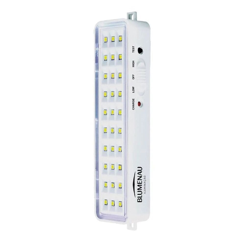 Luminária Emergencia 30 Leds 1W 50/100Lm 100-240V
