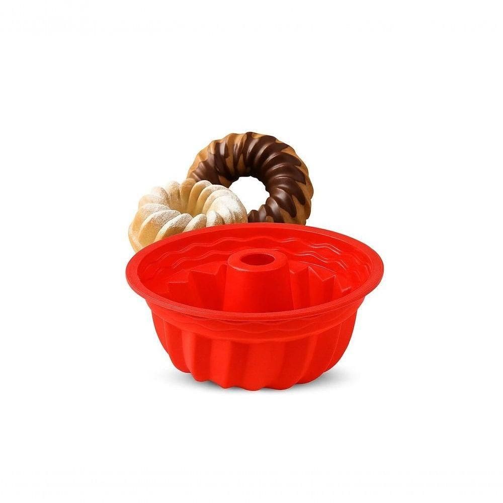 Forma De Silicone Antiaderente Para Pudim, Bolo E Torta – 23 Cm