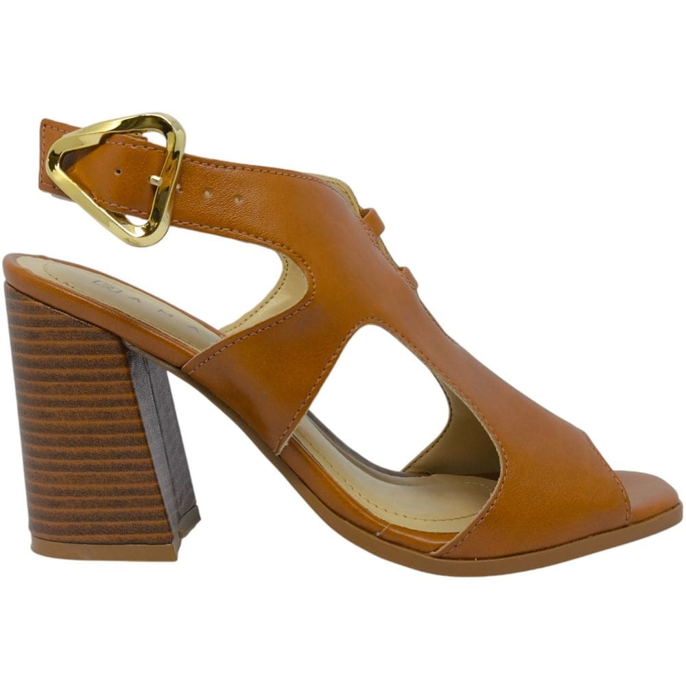 Sandália Feminina Casual Dia a Dia Passeio Trabalho Festa Chique Salto Grosso Conforto Ramarim 2541211