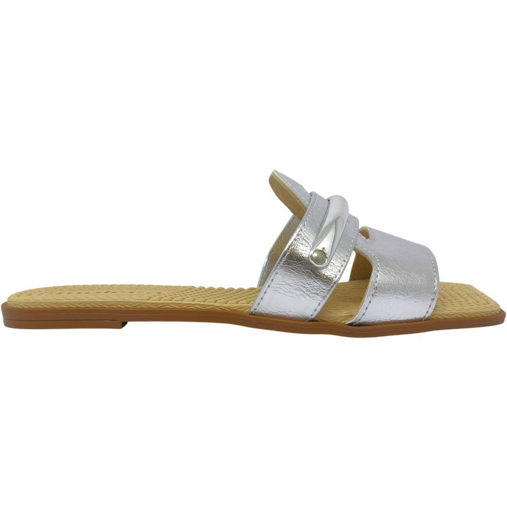 Tamanco Feminino Rasteira Casual Dia a Dia Passeio Conforto Moleca 5558.105