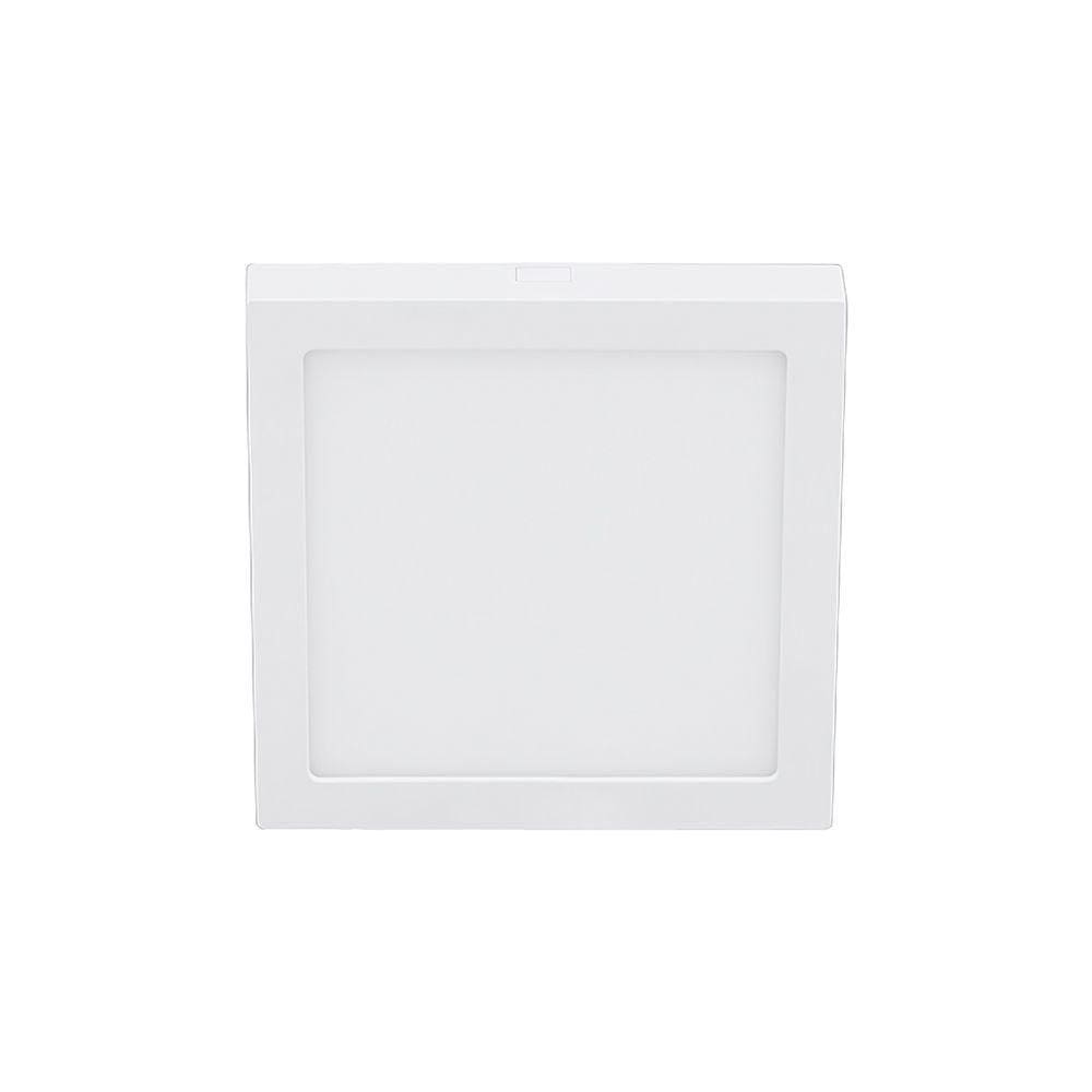 Painel De Led Stella Quadrado Eco De Sobrepor 18w Bivolt Branco 3000k Luz Amarela Sth21963q/30