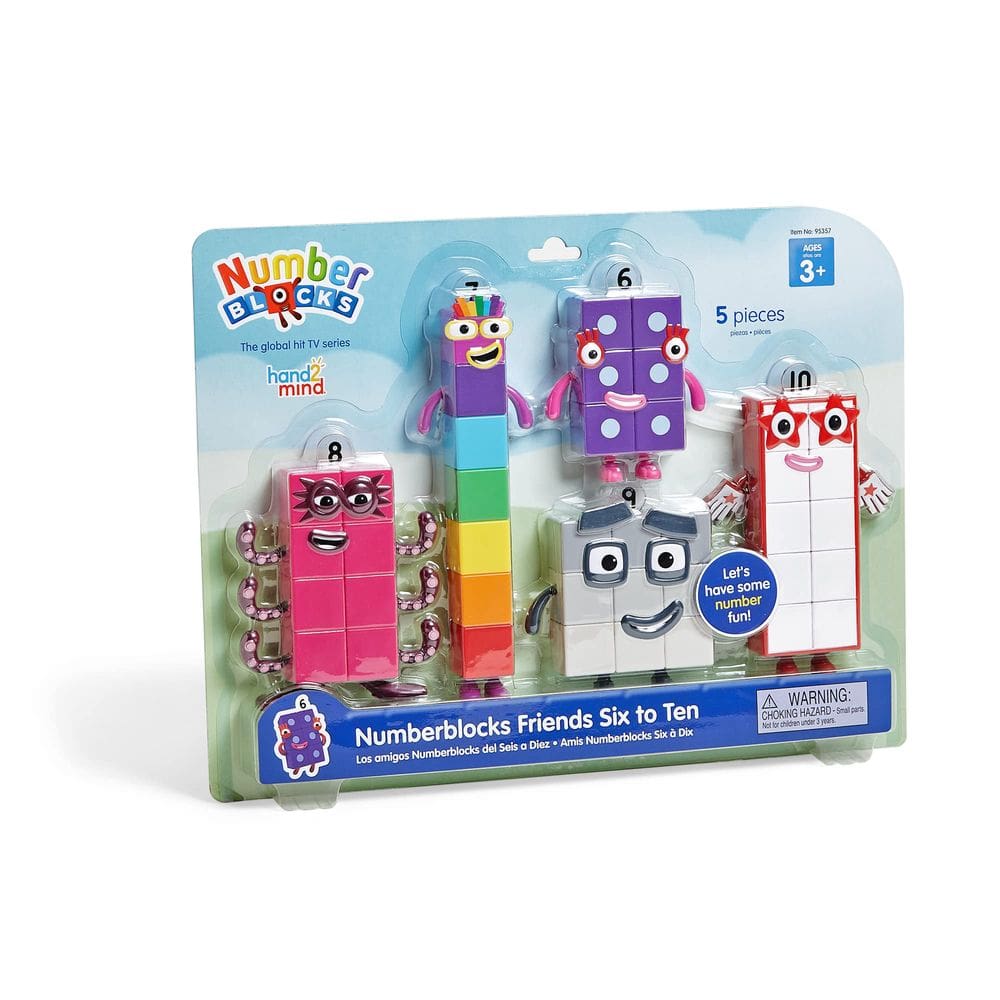 Conjunto de Bonecos de Ação Hand2mind Numberblocks Friends 6-10 +3 anos