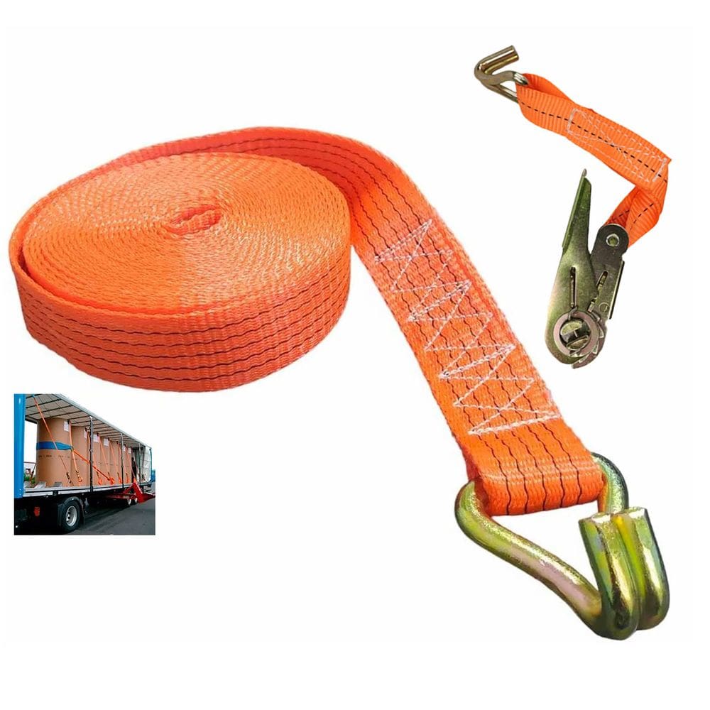 Cinta de Elevaçao Carga 6 Metros com Catraca Amarraçao Transporte Armazenamento Segurança Obra Constraçao Mudança