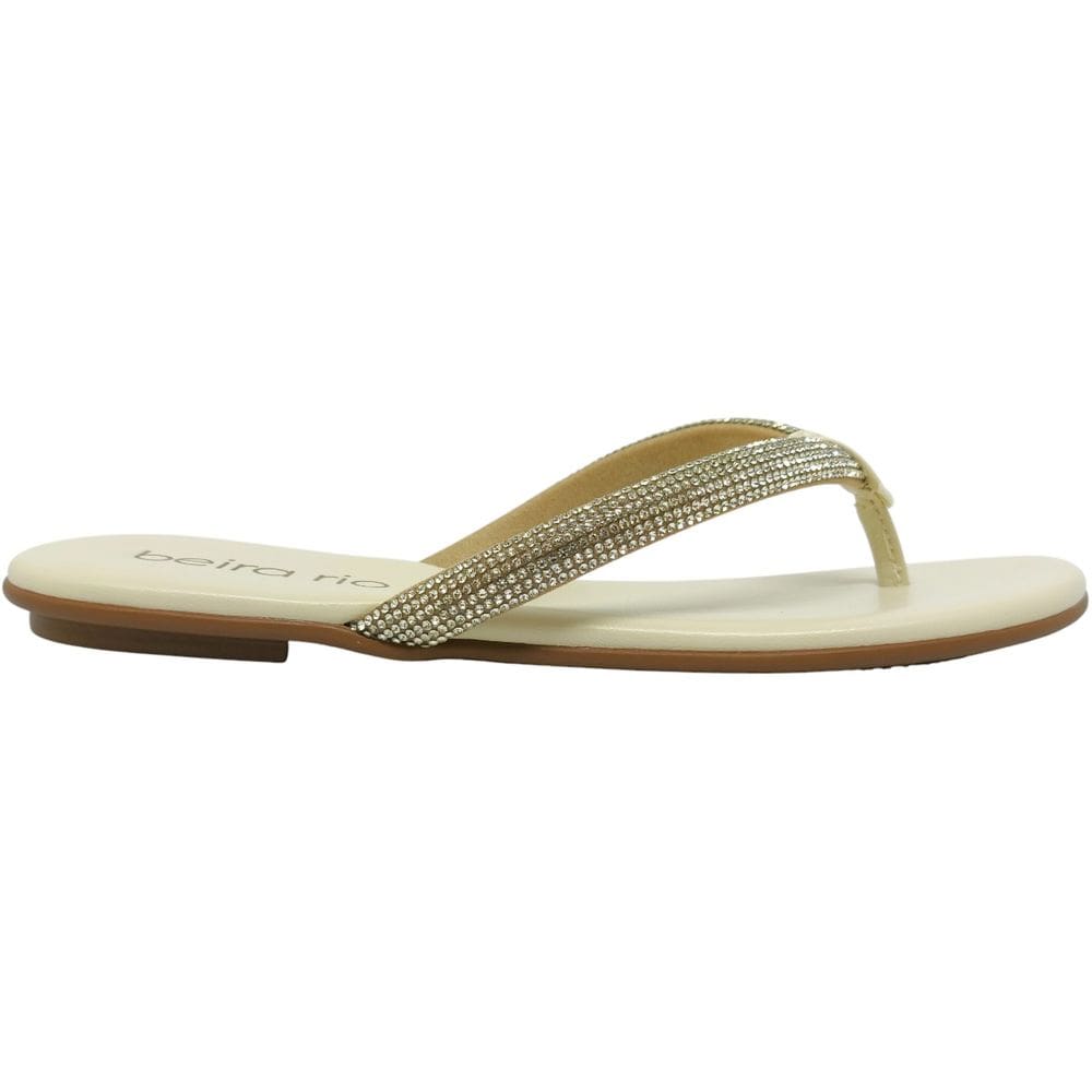 Rasteirinha Feminina Casual Dia a Dia Passeio Verãocom Strass Conforto Beira Rio 8384.766