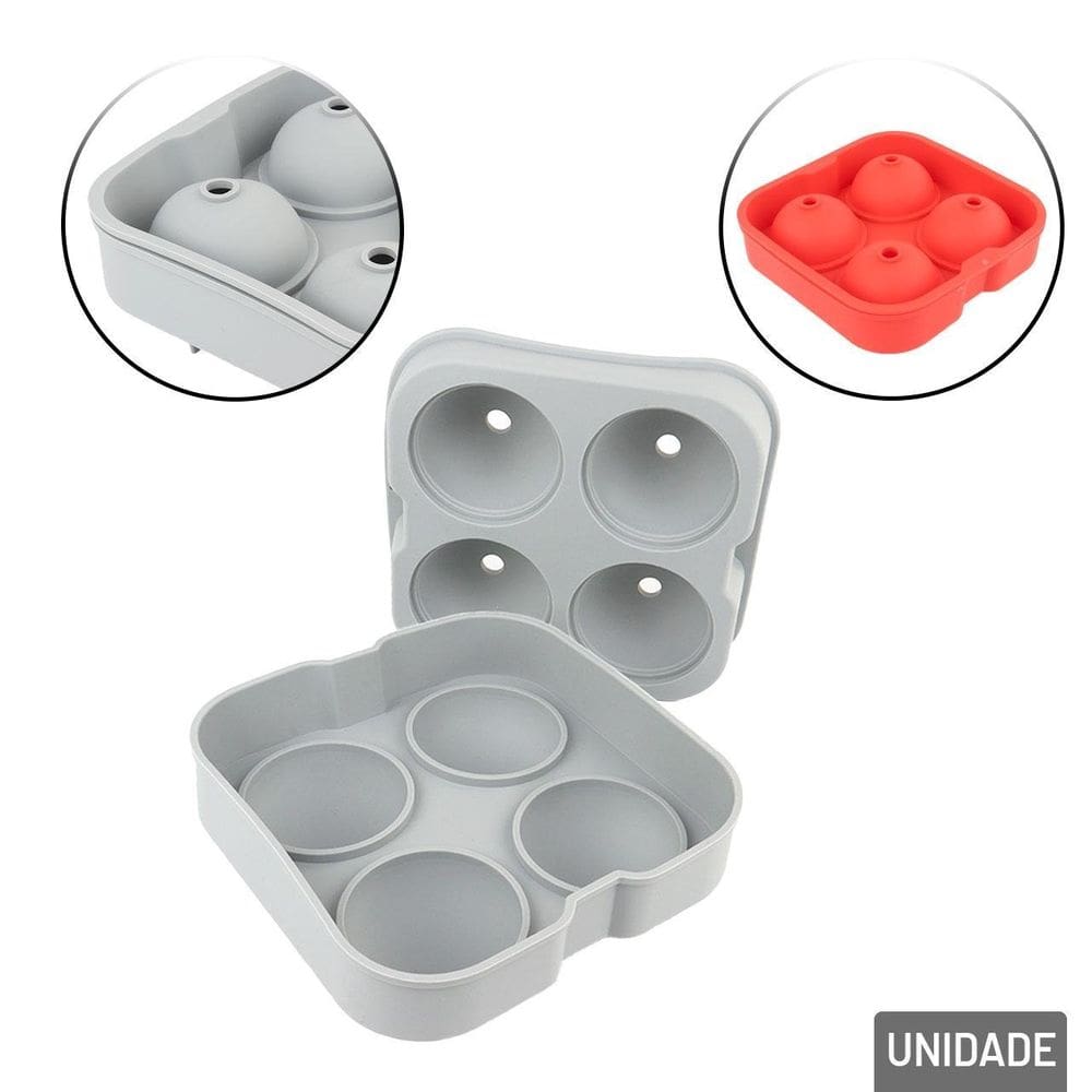 Forma Para Gelo Silicone 12,5x12,5cm Color - Tudo em Caixa