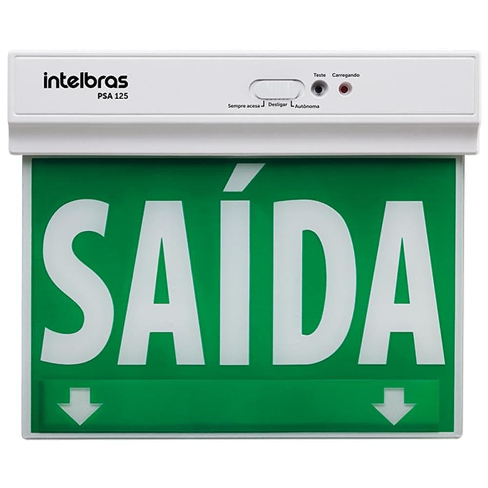 Placa de Sinalização Sempre Acesa PSA 125 Face única - 4632001 - INTELBRAS