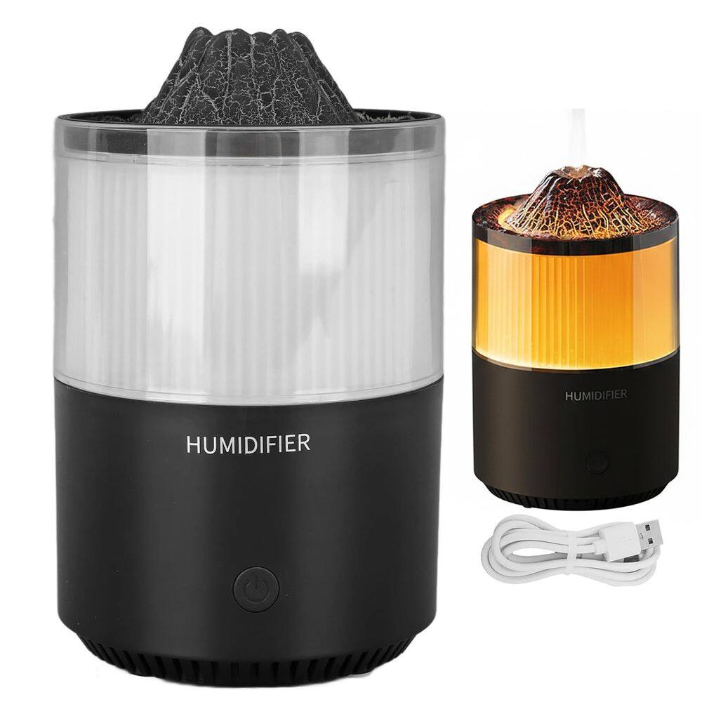 Umidificador Luminaria Vulcao Purificador Ar Aromatizador Climatizador Sala Quarto Casa Decoraçao Ambiente Relaxante