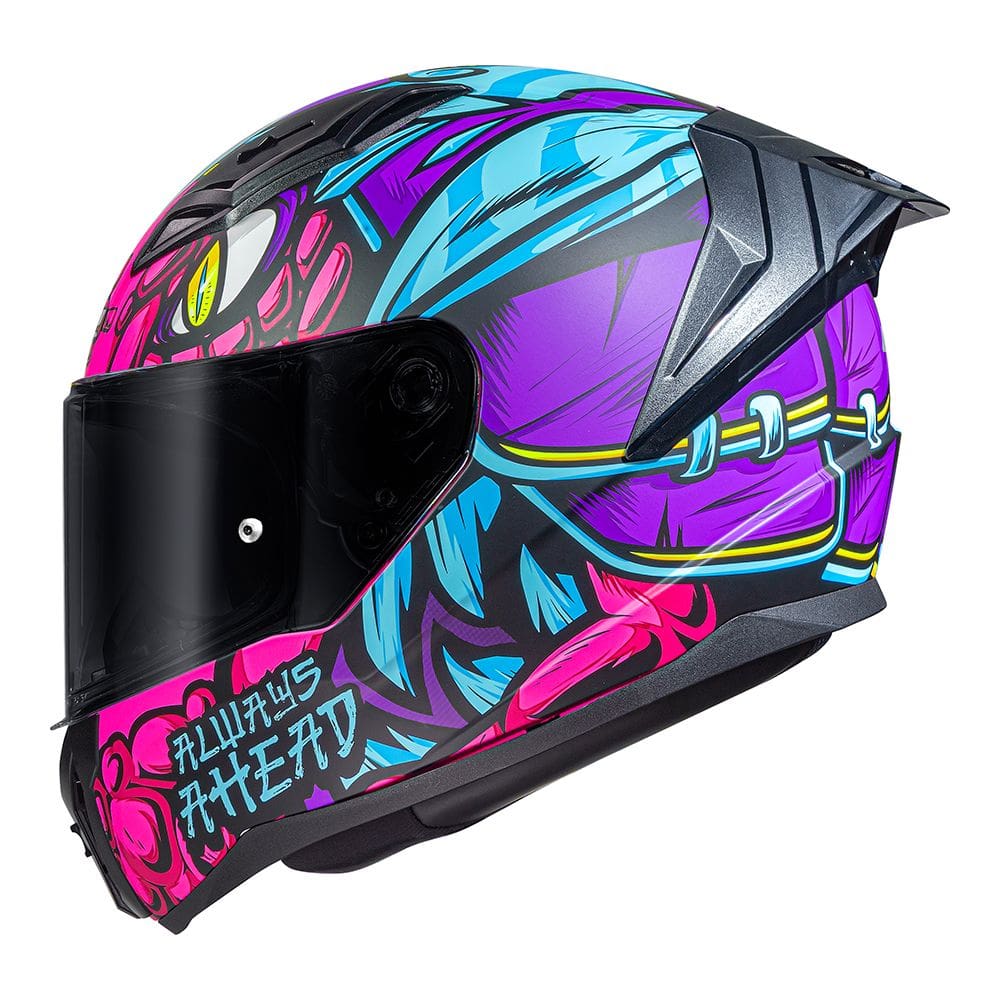 Capacete LS2 FF810 Vigo Drillox Roco e Rosa Fosco