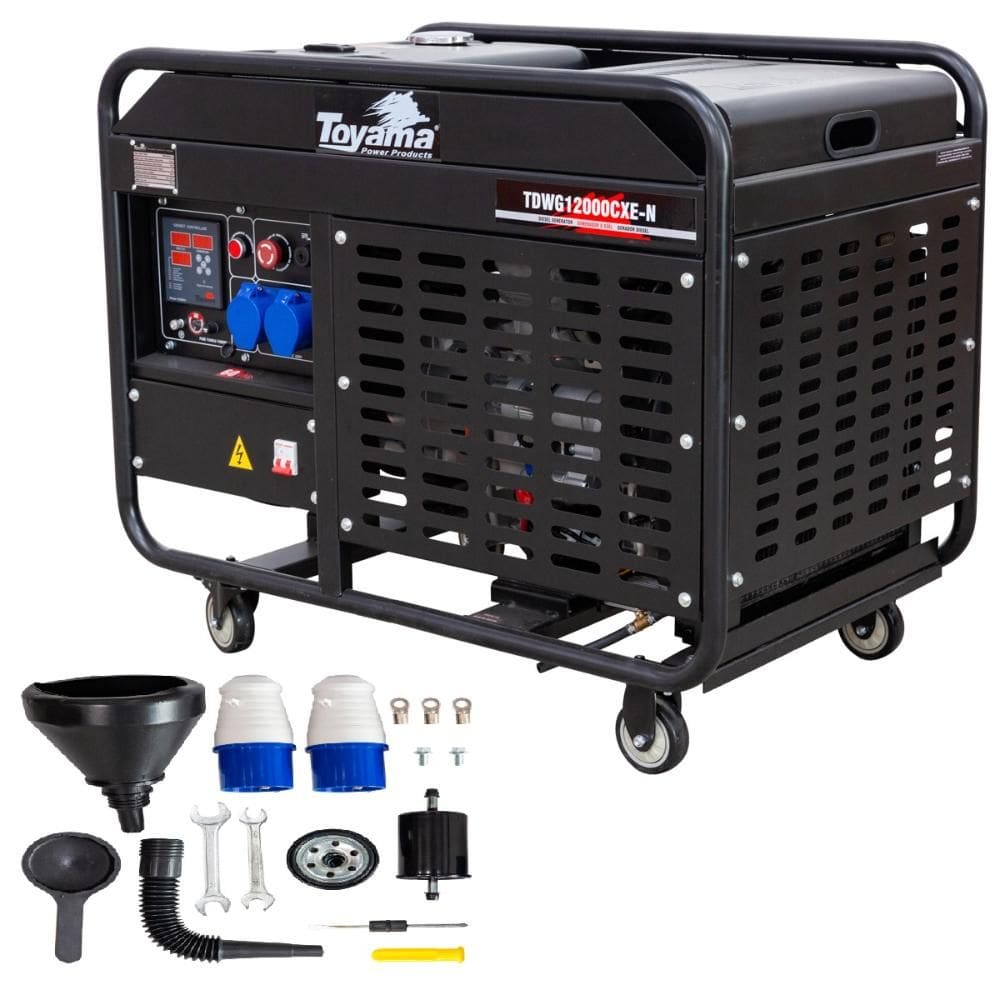 Gerador Energia à Diesel 10KVA Toyama Partida Elétrica 110V/220V Monofásico
