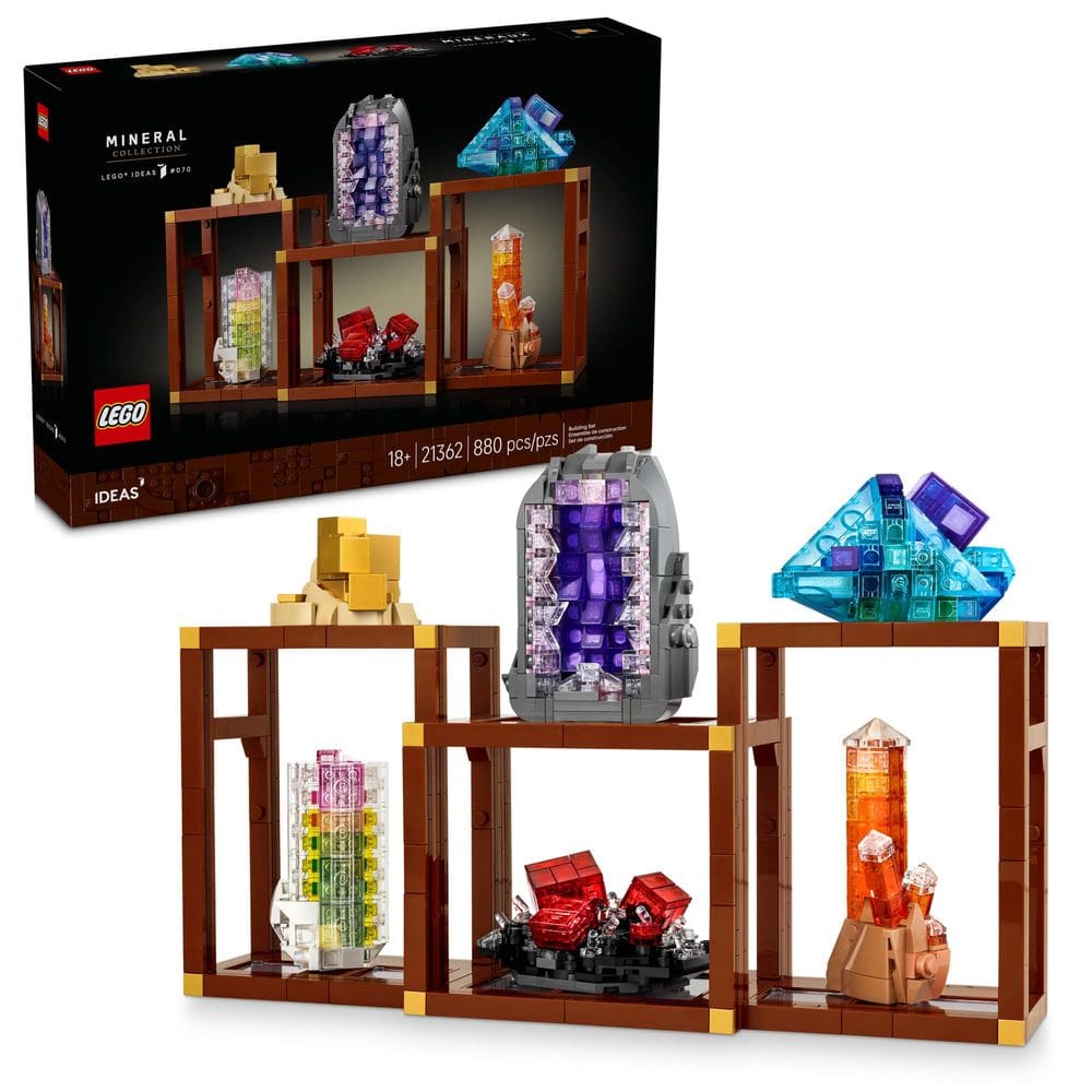 Juego de Construcción LEGO Ideas Colección de Minerales 21362 para Adultos