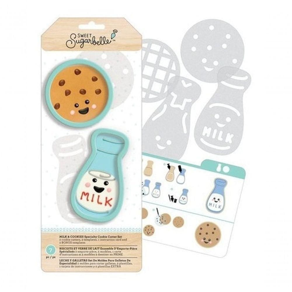 Kit Cortador Decoração De Biscoito Milk & Cookies Cookie