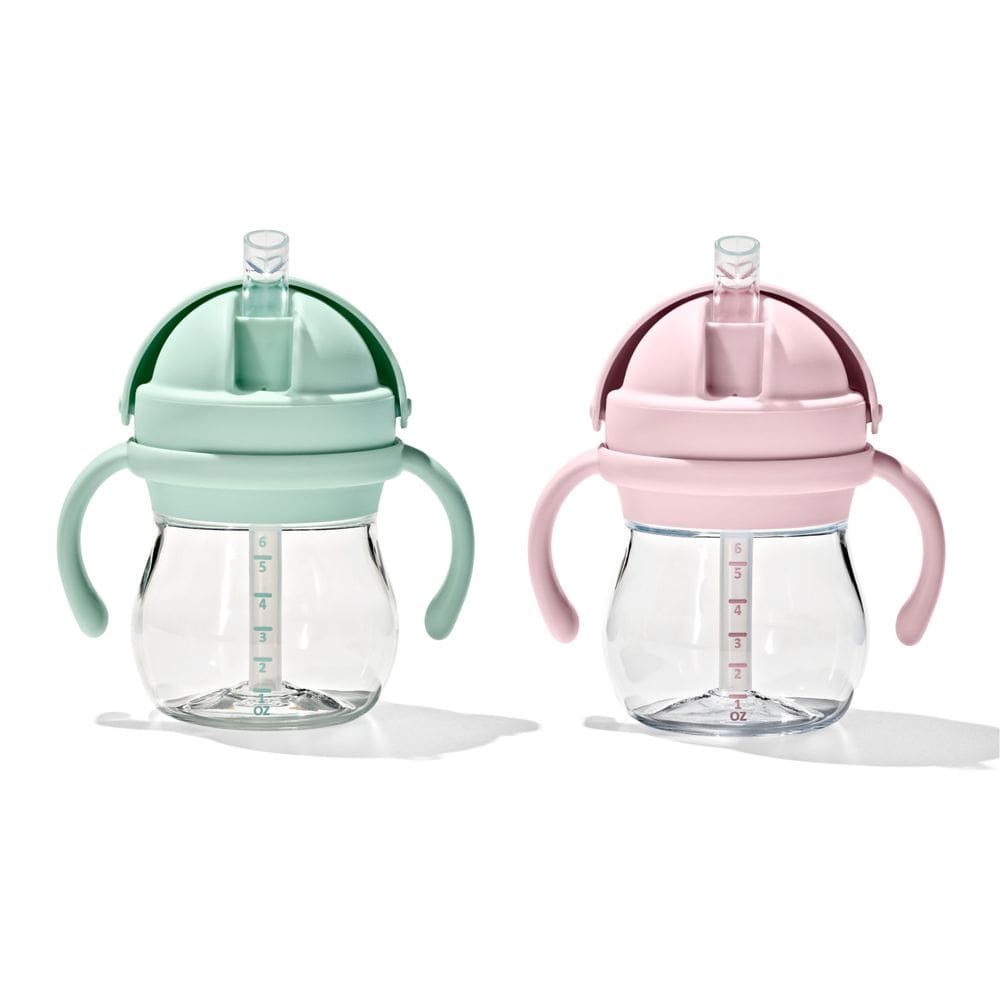 Copo de palha OXO Tot Transitions com alças 180 ml, pacote com 2 unidades de opala