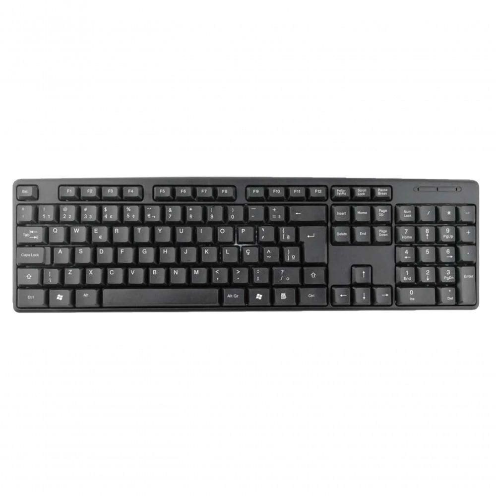 Teclado Brazil PC Qwerty Português Brasil Preto