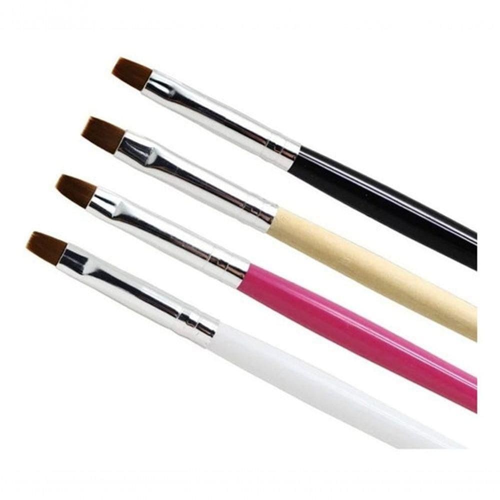 Pincel N4 Unha Gel Uv Led Acrigel Fibra Porcelana Profission