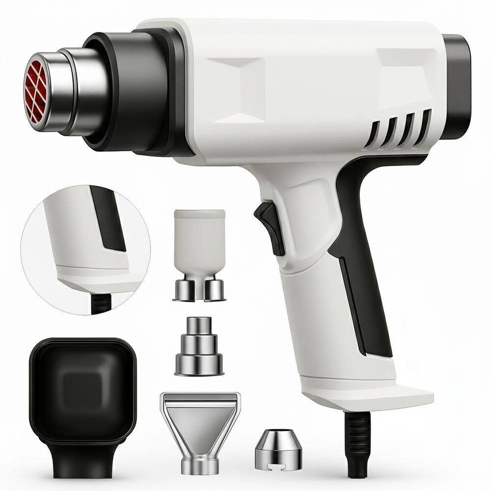Pistola De Ar Quente Digital 127v Branca – Potência, Controle E Versatilidade Profissional