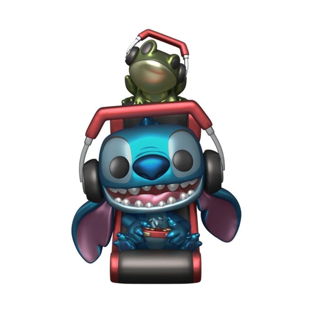 Boneco Funko Pop! Plus Disney Lilo & Stitch - Stitch Gamer (metálico)