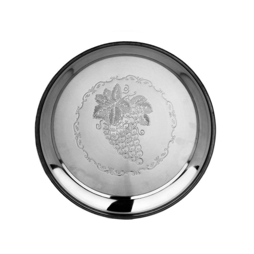 Bandeja Garçom Inox Redonda 34cm – Elegância, Resistência E Praticidade Profissional