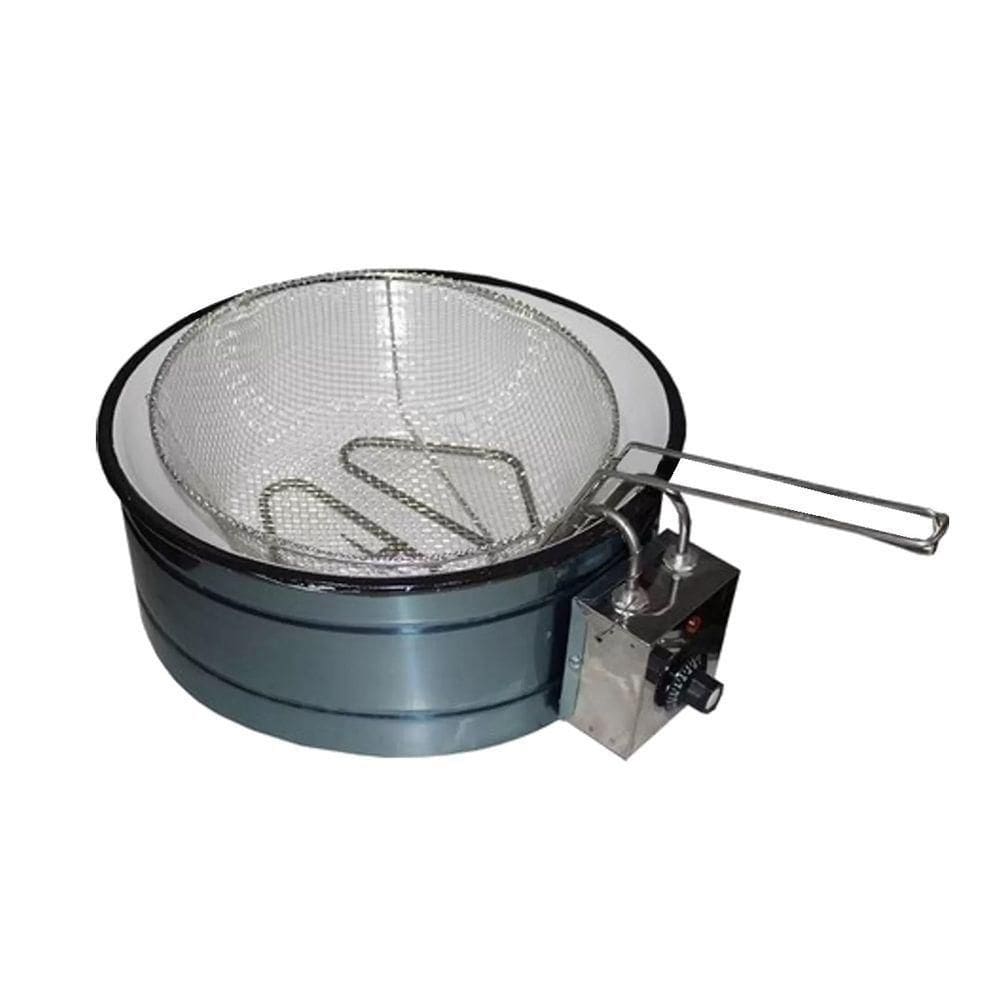 Fritadeira Elétrica Em Inox Tacho Esmaltado 1600W 110V 3L