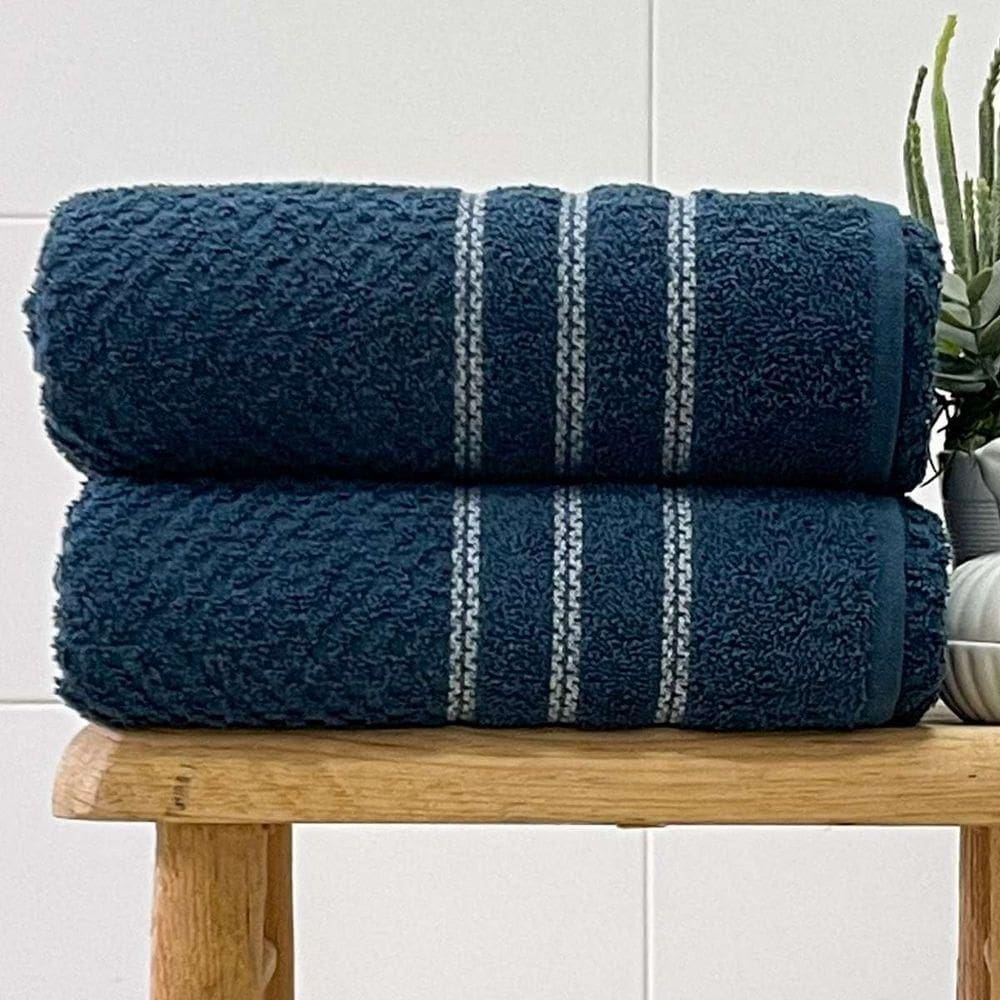 Toalha De Rosto Fio Penteado Ferrara 50x70 Marinho