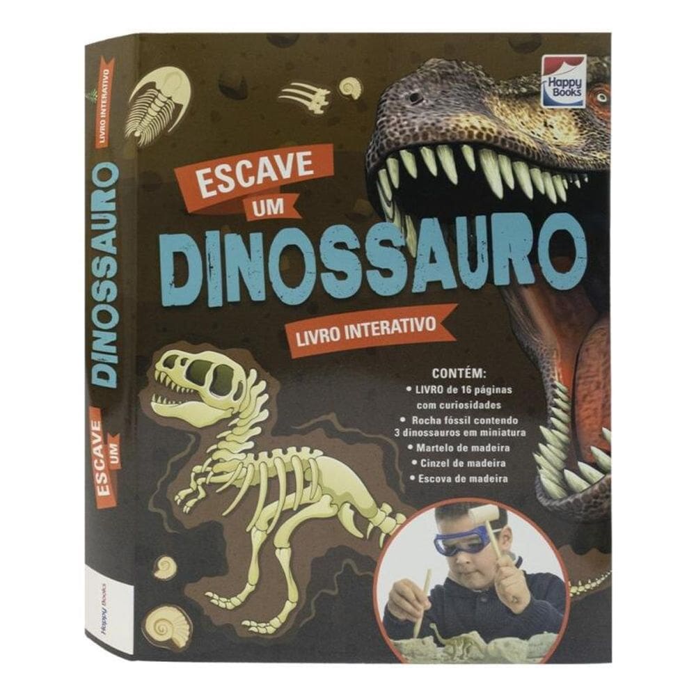 Livro Interativo: Escave um Dinossauro