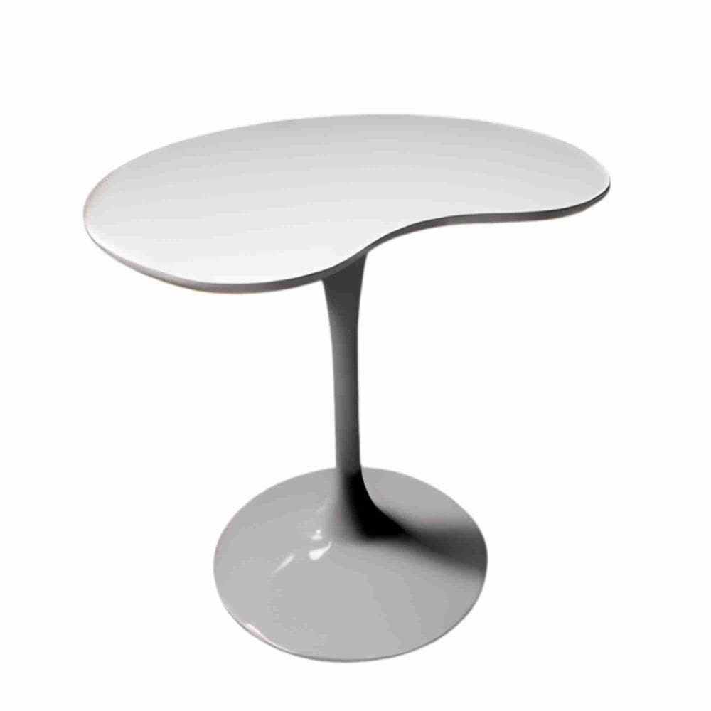 Mesa De Jantar Tulipa Saarinen Organica Malu 80cm Laca Cinza