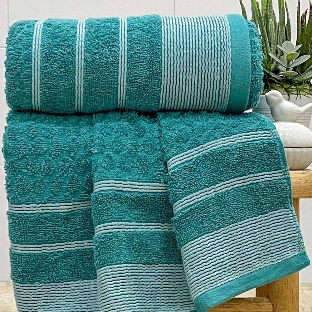Toalha De Rosto Treviso Fio Penteado 50x70 Verde