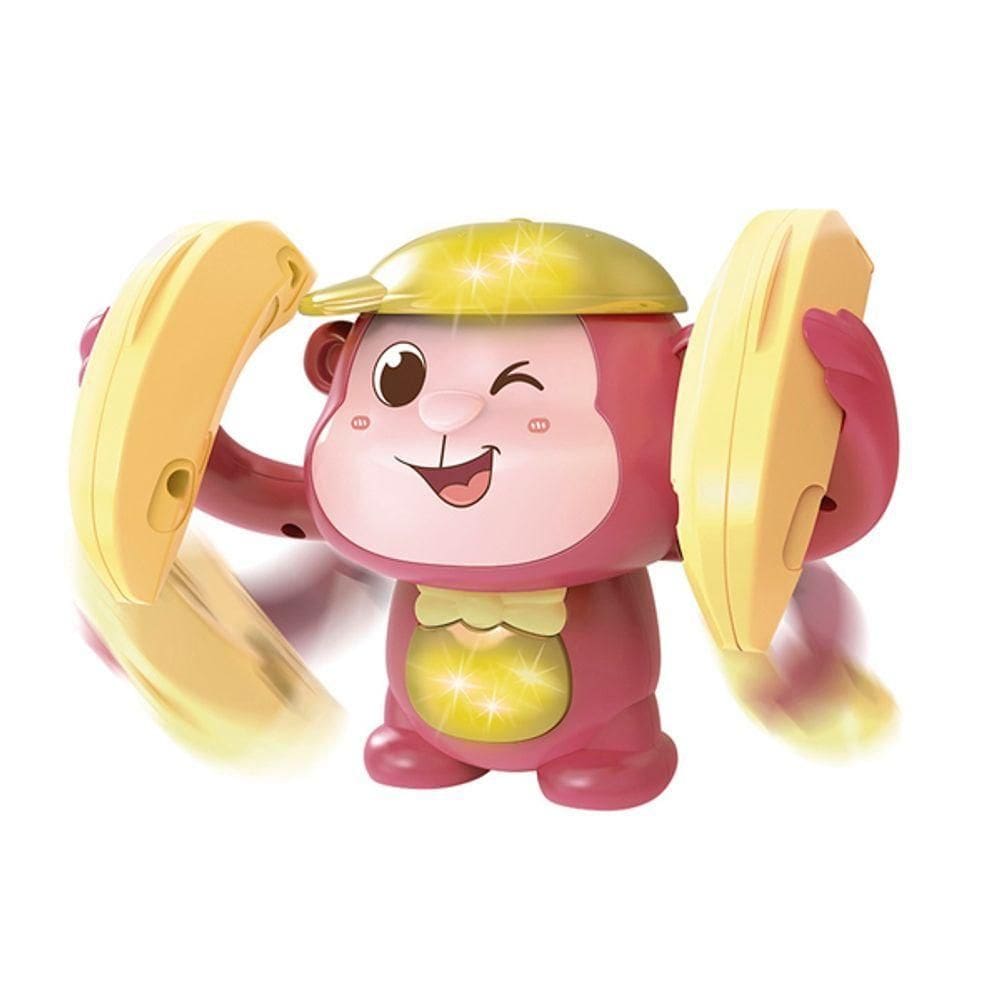 Brinquedo Gira Macaco Com Som E Luz - Dm Toys