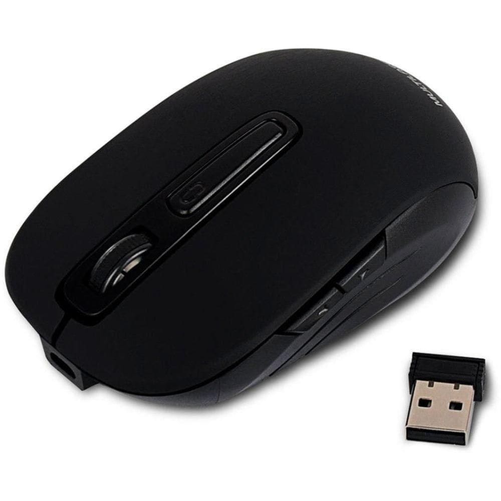 Mouse Multilaser Sem Fio Ghz Litio Preto - Mo277