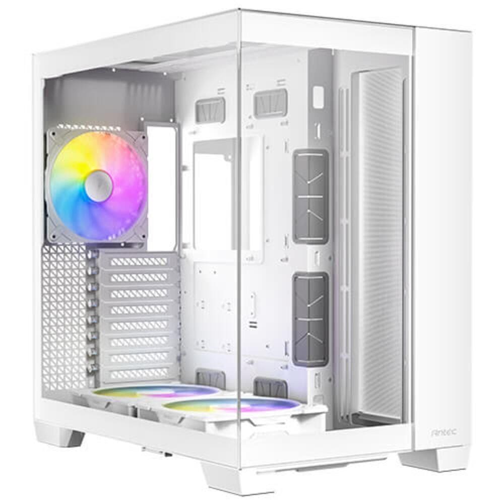 Gabinete Gamer Antec C8 Argb White Lateral Vidro Temperado 4mm E-atx-atx-m-atx-itx 2 Fans 120mm B