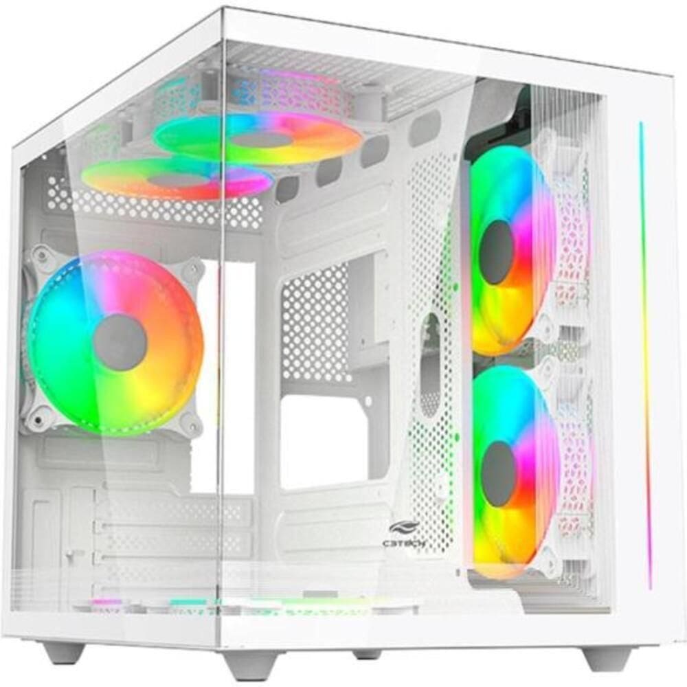 Gabinete Gamer Aquarius C3tech Mt-g810 Sem Fans Branco