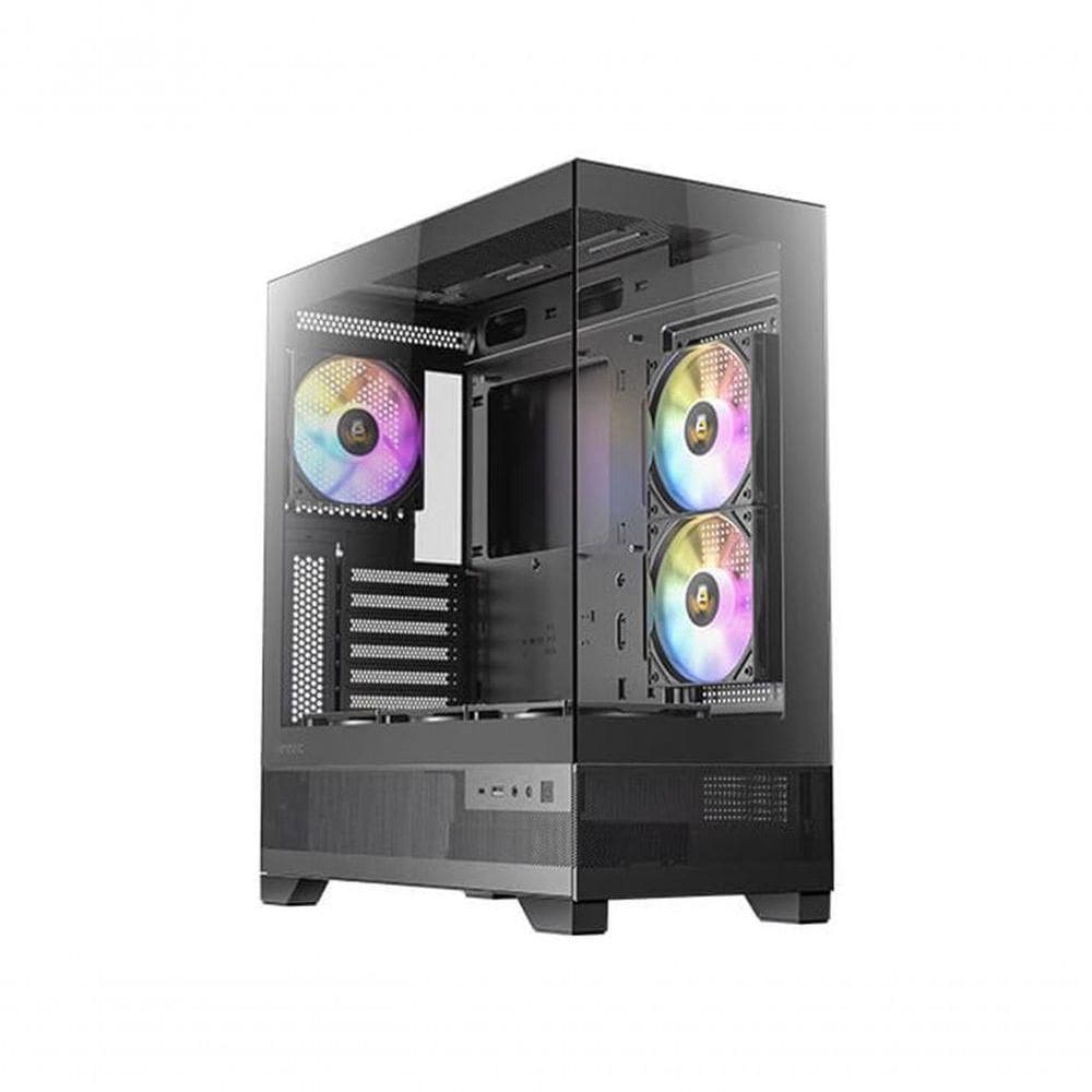 Gabinete Gamer Antec Cx700 Rgb Elite Lateral De Vidro Temp 4mm Atx-micro-atx-itx 6 Fans 120mm R
