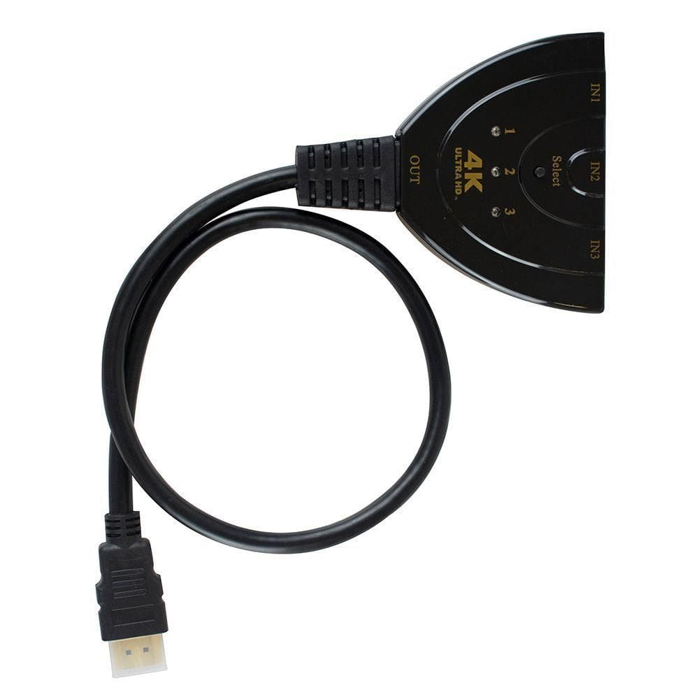 Chave Seletora Hdmi 3 Entradas 1 Saida Versao Evus C-079