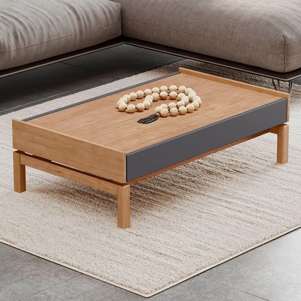 Mesa De Centro Para Sala 100cm Soleil Tauari/grafite F07 - Mpozenato