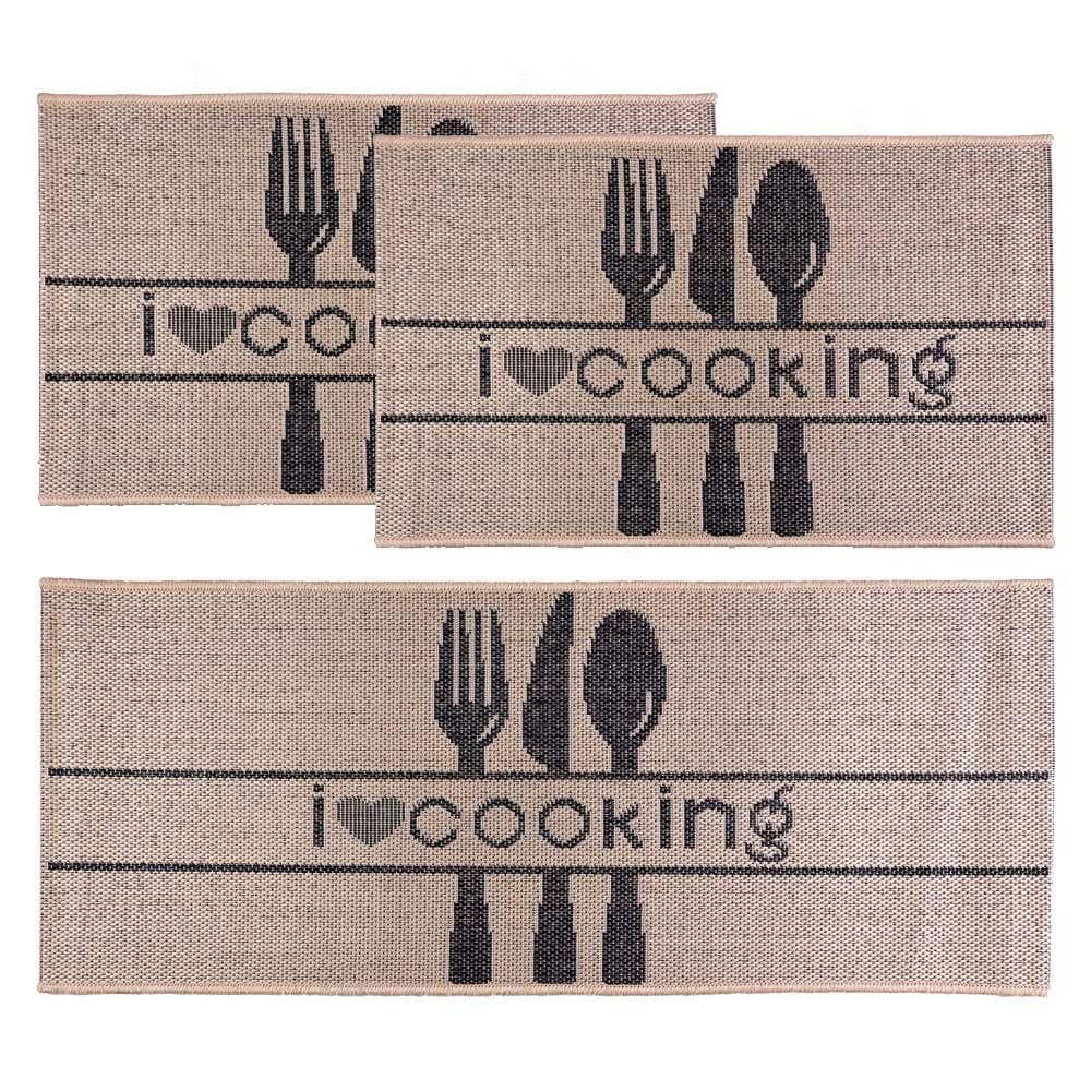 Kit Cozinha 3 Peças Eco Nature Cooking 77 Bege Chumbo