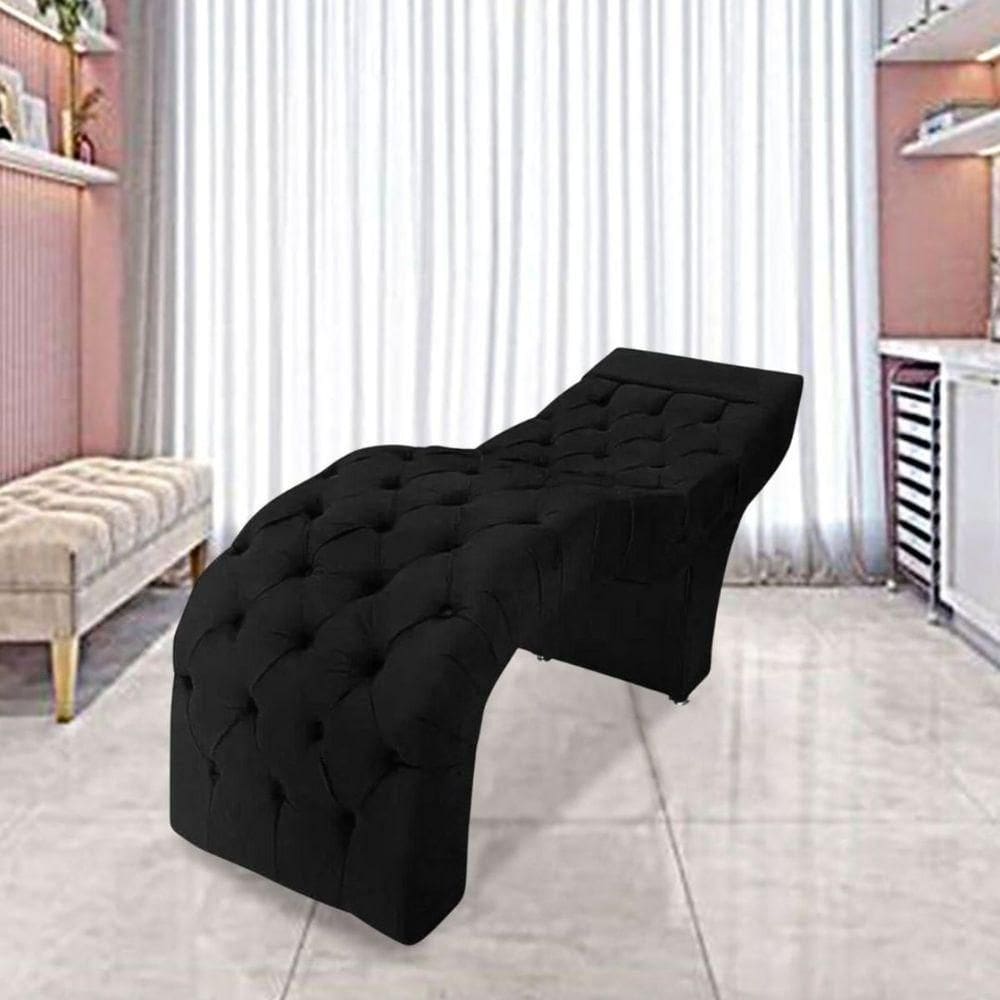 Maca Estofada Estética Cílios Salão Spa Suede Vivian Preto