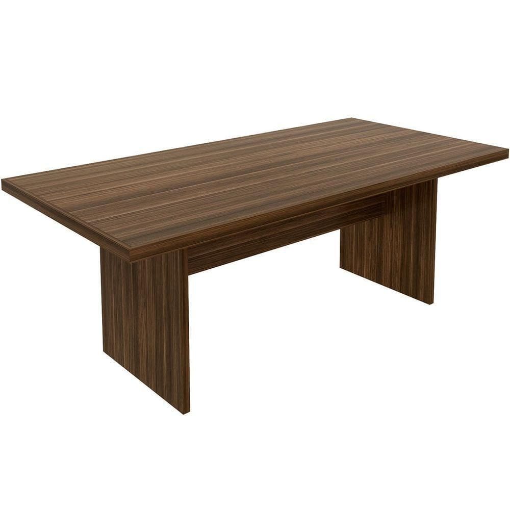 Mesa De Reunião Para Escritório Grande Nogal