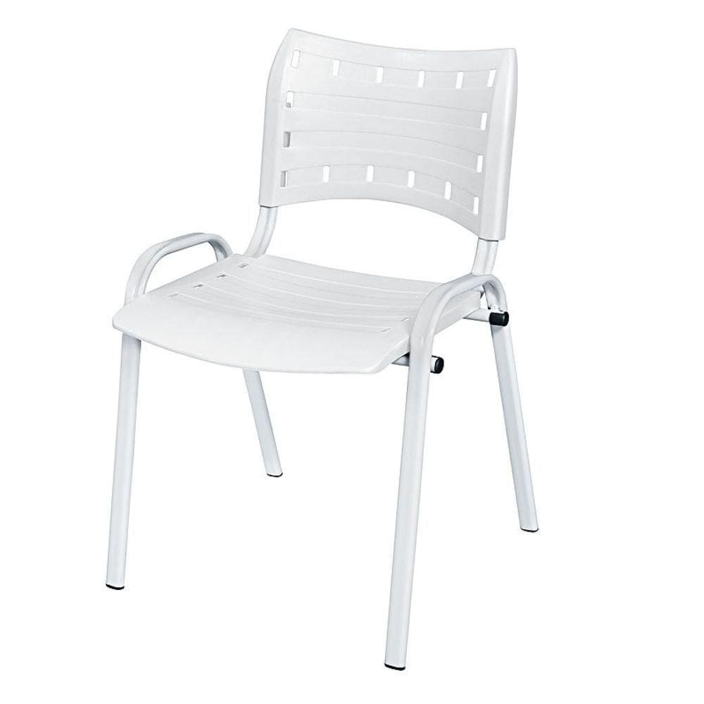 Cadeira Iso Base Branco , Escritório Branco Kit 9 Un