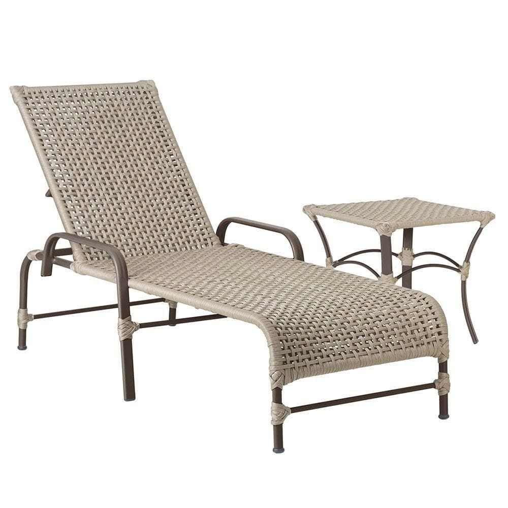 Espreguiçadeira Catar Mesa Corda Náutica Piscina Trama Rami