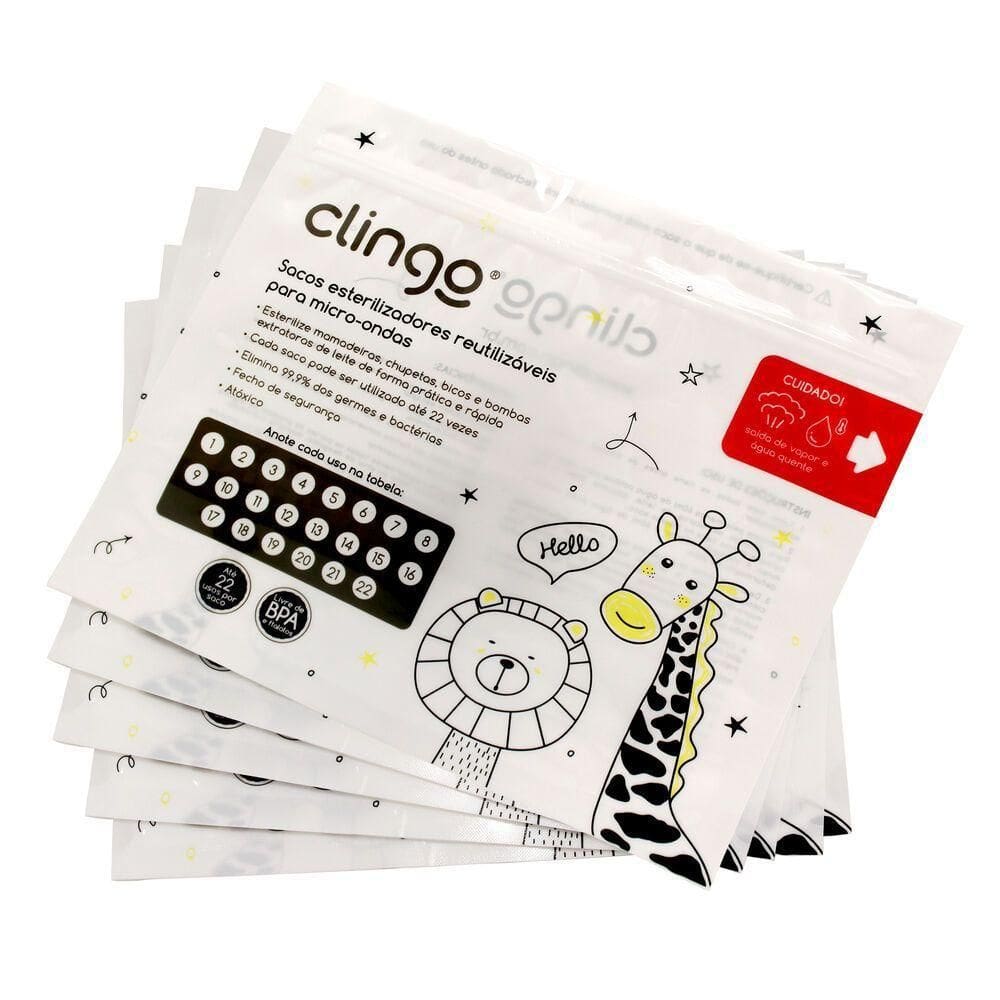 Esterilizador De Mamadeiras Clingo Smart - Kit Completo Com 5 Peças Higienizadoras