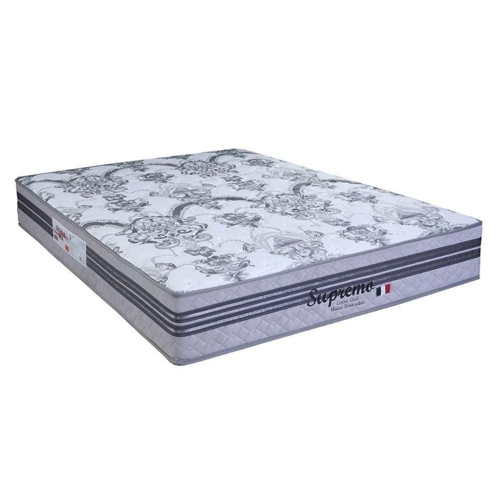 Colchão Casal Molas Supremo Gray (138x188x25) - Paropas