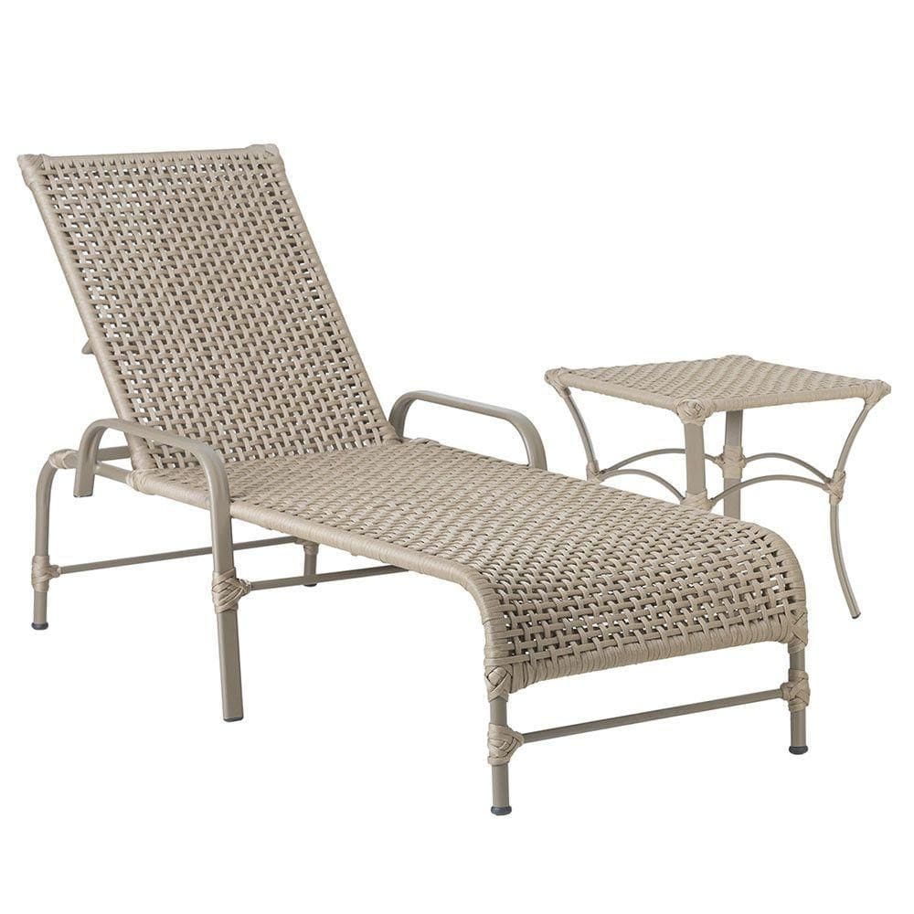 Espreguiçadeira Catar Mesa Corda Náutica Piscina Alumínio Rami