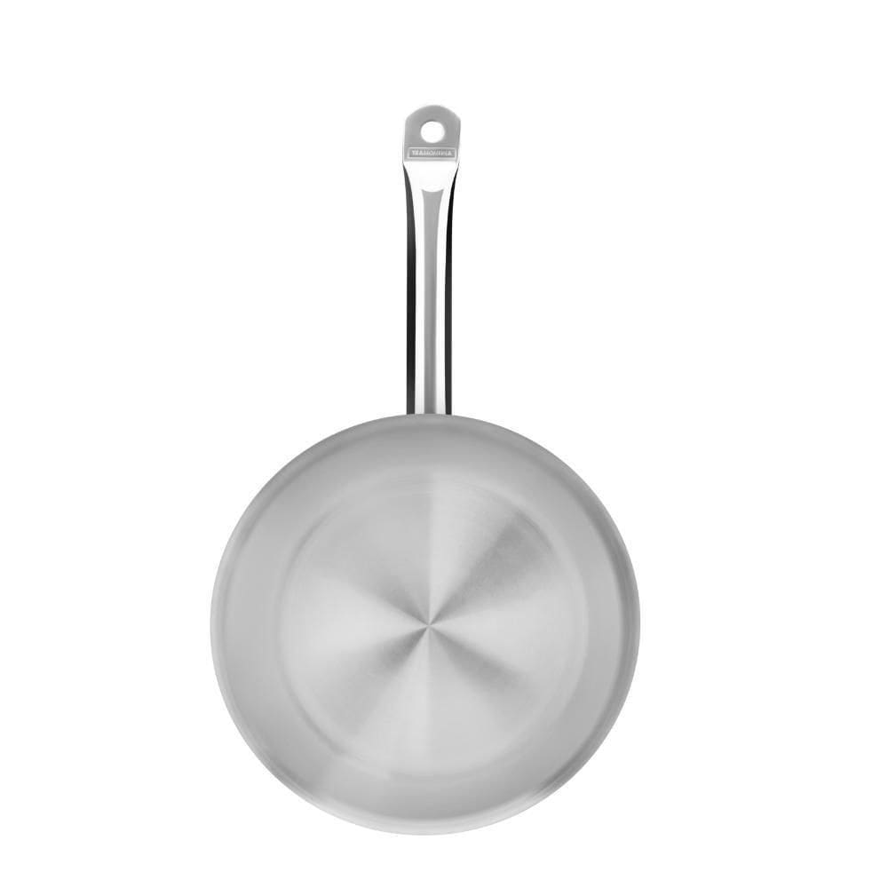 Frigideira Tramontina Professional Rasa Em Aço Inox Fundo Triplo Com Cabo 30 Cm 2,9 L